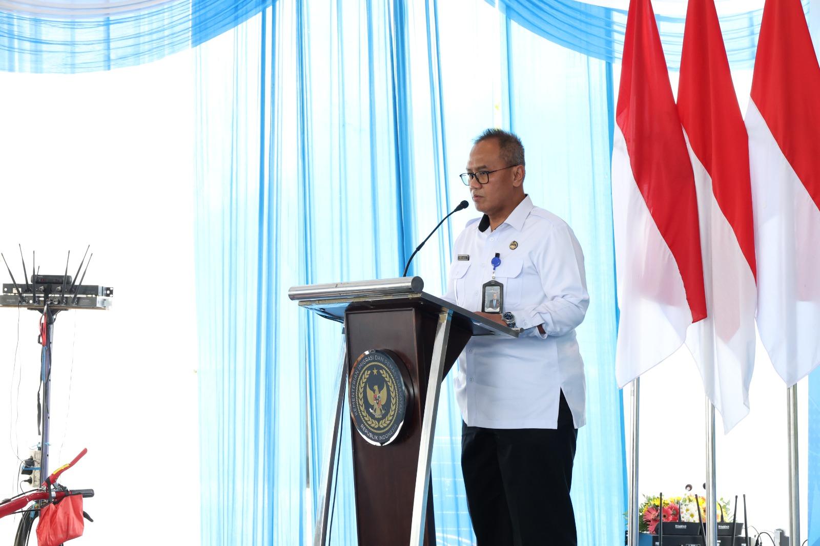 PLT. KAKANIM PONOROGO TURUT HADIRI KEGIATAN PANEN RAYA JAGUNG, BUKTI DUKUNGAN IMIGRASI UNTUK KETAHANAN PANGAN