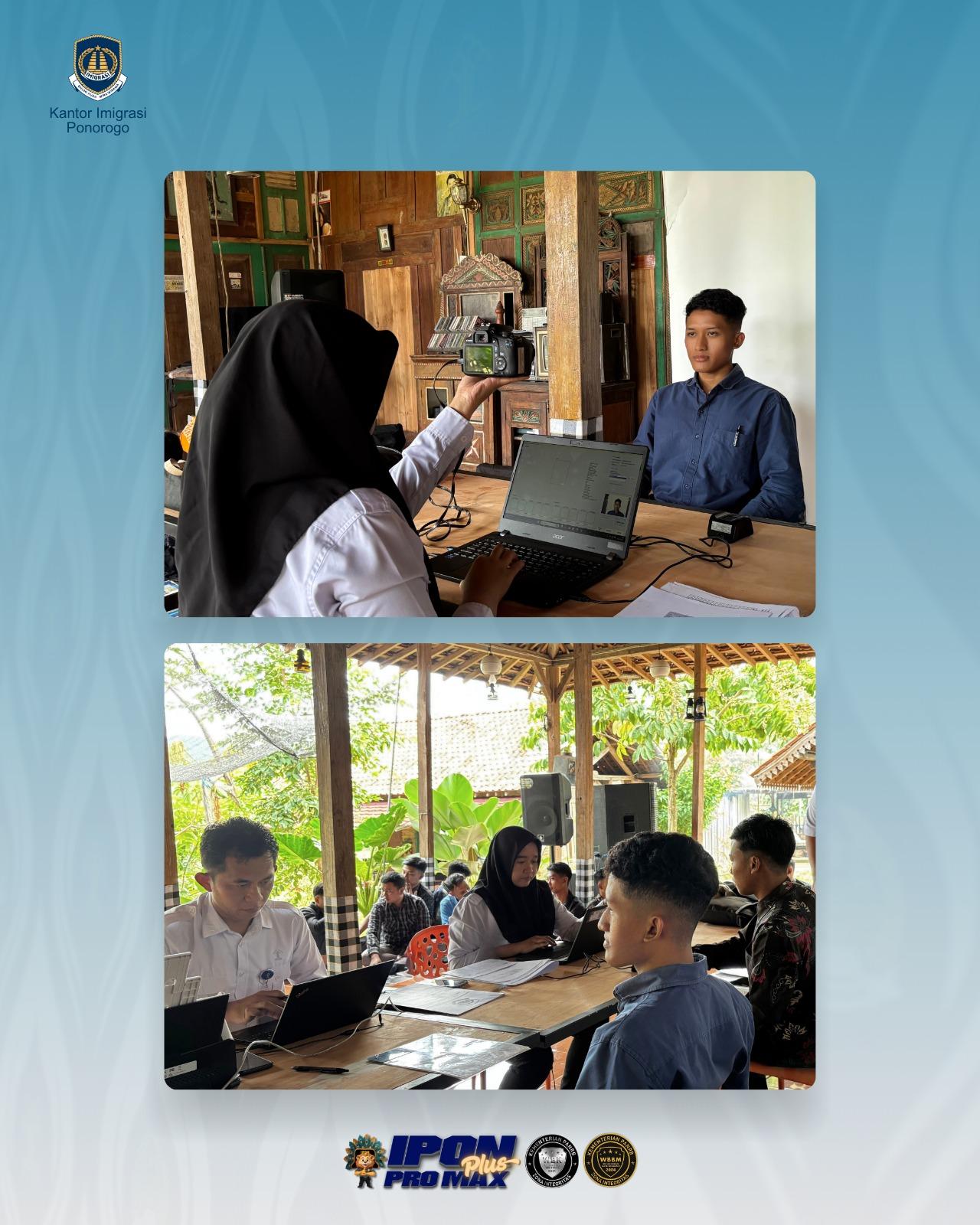 Permudah Layanan Masyarakat, Kantor Imigrasi Ponorogo Laksanakan Eazy Passport Di LPK Caranta